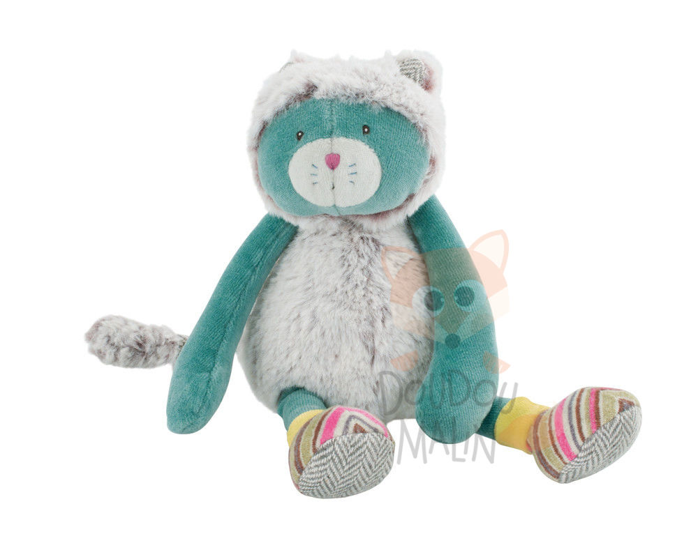 doudou chat bleu les pachats moulin roty