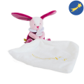 Les comètes mouchoir lapin rose blanc étoile filante 