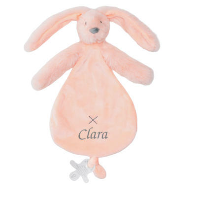  - richie lapin - rose pêche 25 cm 