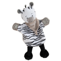  - savane - marionnette zèbre blanc noir 25 cm 
