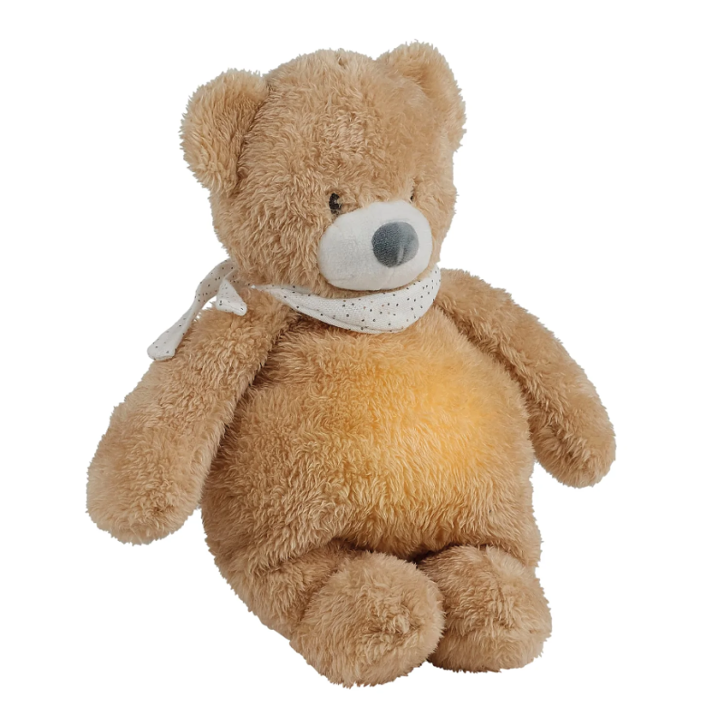  - sleepy peluche veilleuse ours marron 30 cm 
