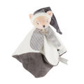  - layette - plat ours blanc gris 25 cm 