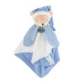  - layette - plat ours blanc bleu 25 cm 
