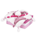  - cerise lapin plat carré violet blanc fleur 