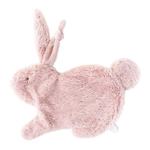 MINNIE LA SOURIS Grand Doudou Plat Lange Blanc Et Gris 39 X 39 Cm Peluche Disney EUR 16,95