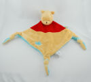  baby winnie lourson plat losange jaune rouge bleu fleur 