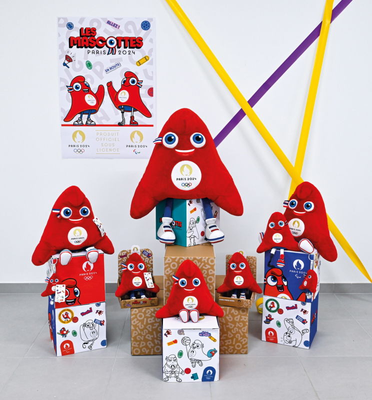 Peluche Mascotte Officielle Des Jeux Olympiques Paris 2024 - Les Phryges 50 Cm (Neuve)
