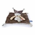  - les petits fûtés - bear comforter brown 25 cm 