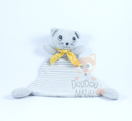 h m autre baby comforter cat grey