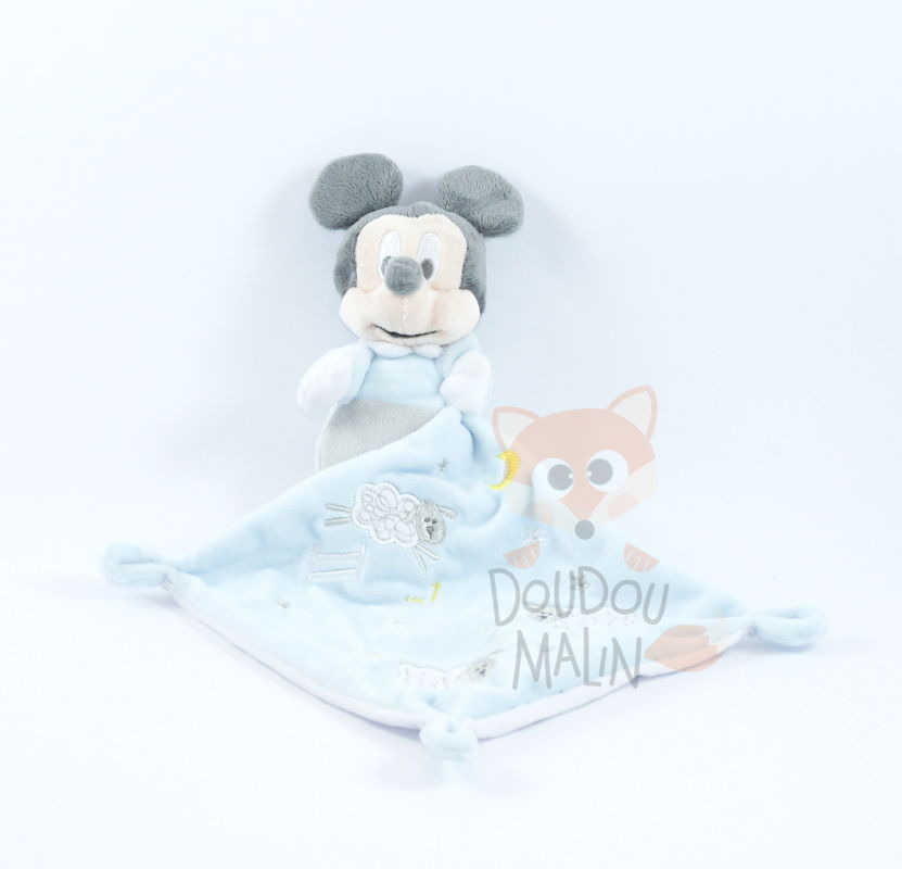 Doudou Disney Bleu Mickey Mouse