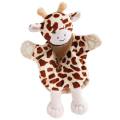  - savane - marionnette girafe marron beige 25 cm 