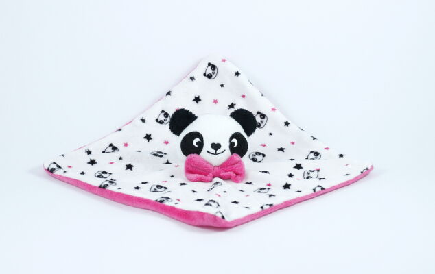 Kimadi plat panda blanc noir rose étoile 