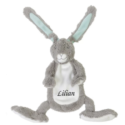  - twine lapin - gris blanc vert 20 cm 