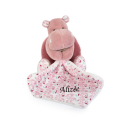  - zoé lhippo - peluche avec rose 15 cm 