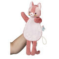  - jeanne the cat - comforter handpuppet pink 30 cm 