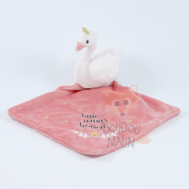 peluche cygne rose