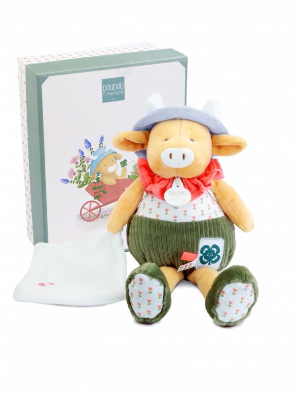  - aneth vache - peluche avec vert 28 cm 