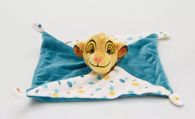  roi lion plat simba bleu blanc 25 cm 