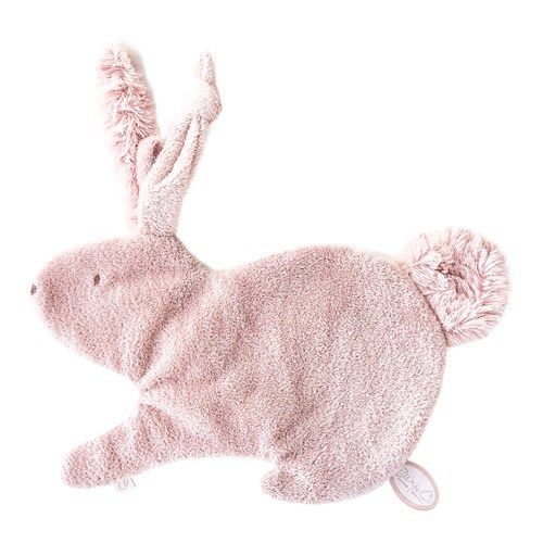 Doudou et compagnie - Lapin Ciboulette - Attache-sucette rose 19 cm Doudou et compagnie - Lapin Ciboulette - Attache-sucette rose 19 cm