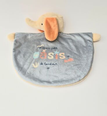  éléphant mon petit oasis bonheur gris 20 cm 