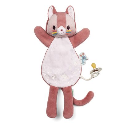  - jeanne chat - marionnette luminescent rose 30 cm 