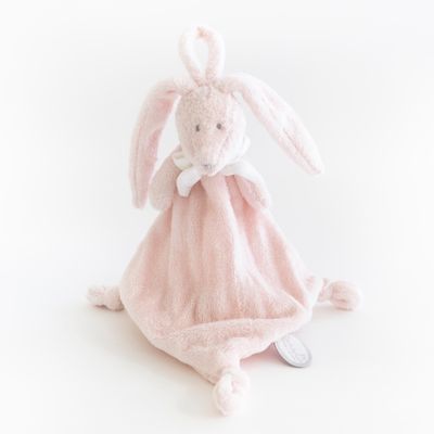  flore lapin attache-sucette rose pâle 