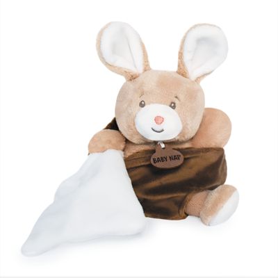  - plush rabbit in pocket - brown 15 cm 