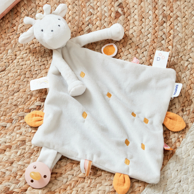  - popsi, gigi et louli - girafe blanc 25 cm 