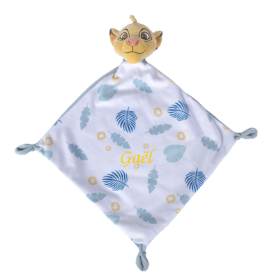  - simba lion - plat blanc jaune bleu 25 cm 
