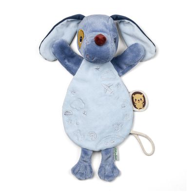  - jules the dog - comforter handpuppet glow in dark blue 30 cm 