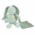  - lapin lange - peluche avec vert sauge 25 cm 