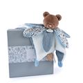  - bohaime - plat pétale ours marron bleu blanc 27 cm 