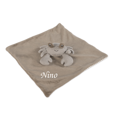 Walking mum - pepe the crab comforter brown grey 25 cm 