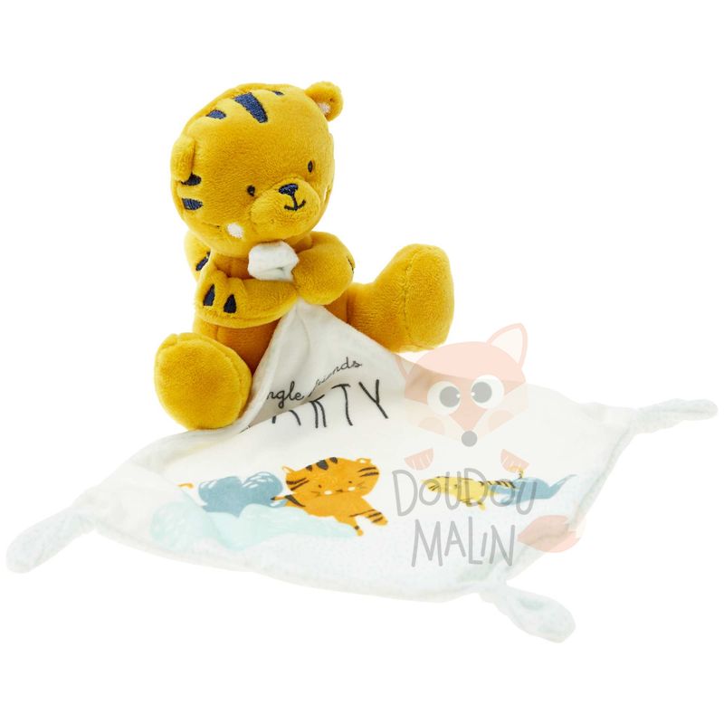  mouchoir tigre jungle friends party jaune blanc 