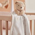  - babou et kendi - couverture ours beige caramel 50 x 50 cm 