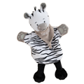  - savane - marionnette zèbre blanc noir 25 cm 