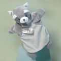  - marionnette raton-laveur gris 25 cm 
