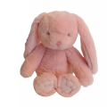  - superdoux lapin - peluche rose 20 cm 