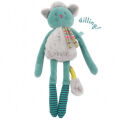  les pachats peluche hochet vert 25 cm 