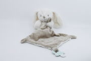  - peluche lapin avec beige marron 25 cm 