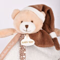  - je brille dans nuit - ours marron blanc 25 cm 