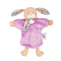  - poetiques - comforter handpuppet rabbit purple 25 cm 