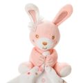   - plush rabbit pink with comforter white 25 cm 