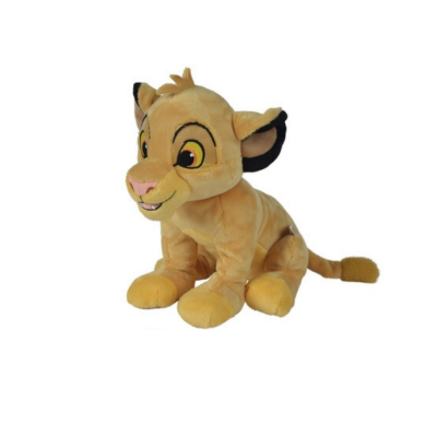  - roi lion - peluche simba jaune 25 cm 