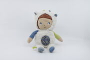   - peluche poupée mouton blanc bleu 3 cm 