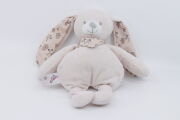  - peluche lapin rose oiseau maison 20 cm 