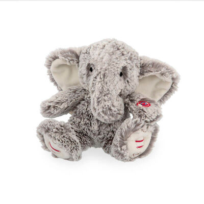 Rouge  - peluche noa léléphant marron blanc 20 cm 