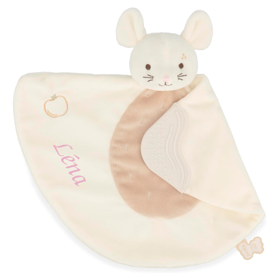  - grignoti - comforter mouse white beige 25 cm 