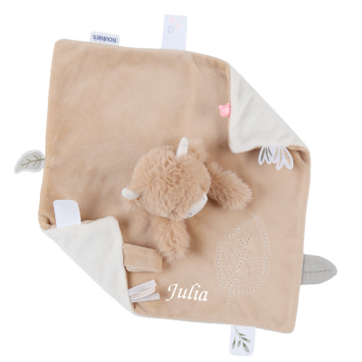  - fluffy vache - plat marron 25 cm 