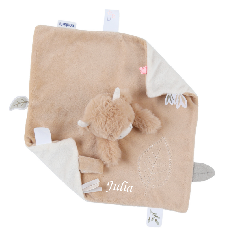  - fluffy vache - plat marron 25 cm 